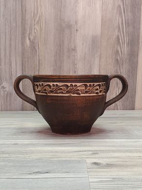 Бульонница глиняная, 0,6 л