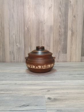 Горщик для запікання глиняний, 0,5 л